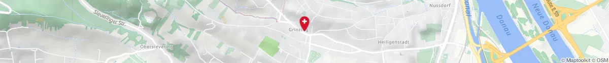 Kartendarstellung des Standorts für Grinzinger-Apotheke in 1190 Wien